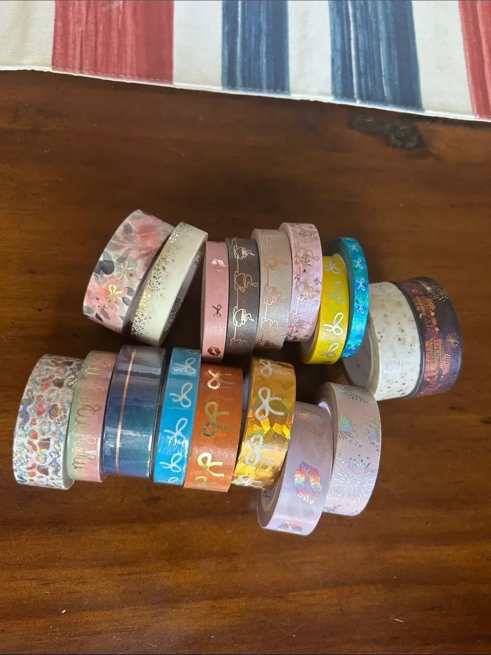 Simply Gilded assorted  Tape Bundle - Pink, Yellow, Teal, Brown, Cream 18 items